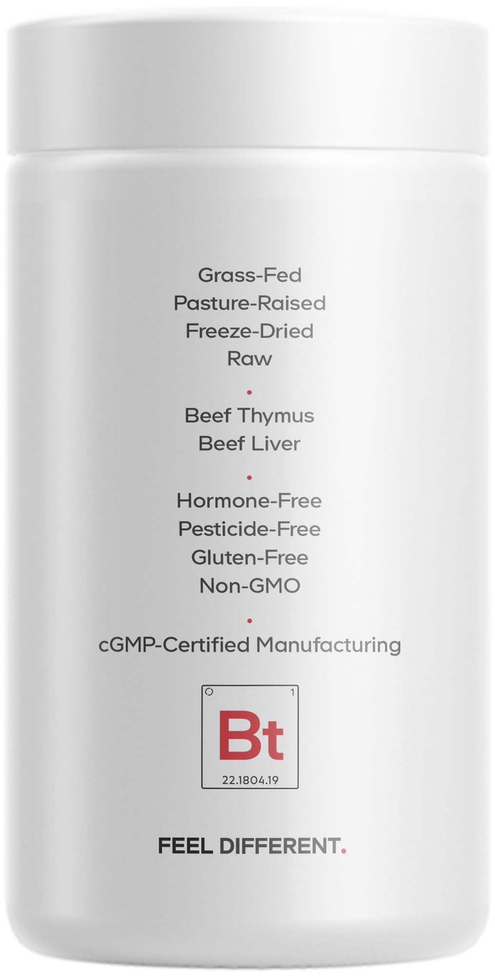 Codeage Grass Fed Beef Thymus Supplement Superfood, Freeze Dried, Non-Defatted, Desiccated Thymus & Liver Pills, Glandulars Meat, Pasture Raised Beef Vitamins, Non-GMO, 180 Capsules CodeageBuy Supplements Australia