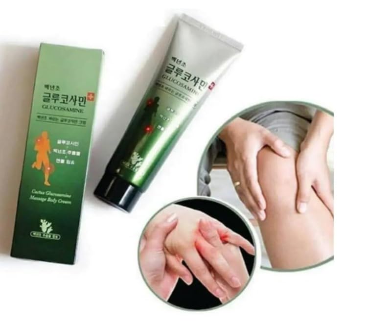 Baeknyencho Glucosamine Body Massage Cream 150ml x 2 EA. Fragrance-Free & Paraben Free. Natural Gel for Massage Therapy GenericBuy Supplements Australia