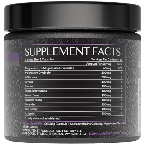 The Night Before 10-in-1 Midnight Maximizer Sleep Aid, Stress Relief, Cognition, Relaxation, Recovery, Focus, Magnesium Glycinate, L-Theanine & More, (120 Capsules – 2 Month Supply) Formulation FactoryBuy Supplements Australia