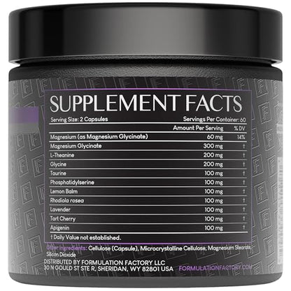 The Night Before 10-in-1 Midnight Maximizer Sleep Aid, Stress Relief, Cognition, Relaxation, Recovery, Focus, Magnesium Glycinate, L-Theanine & More, (120 Capsules – 2 Month Supply) Formulation FactoryBuy Supplements Australia