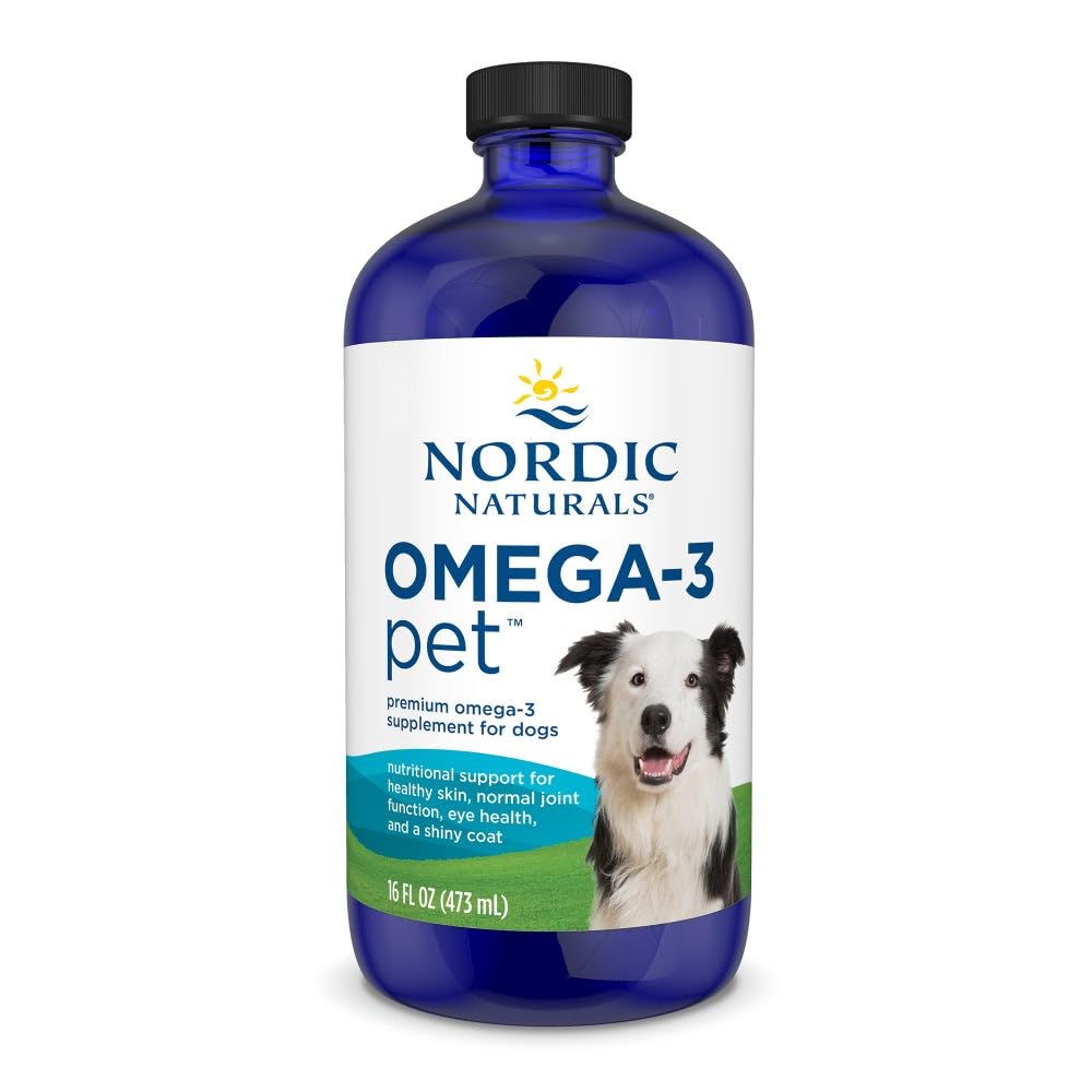 Nordic Naturals Omega-3 Pet, Unflavored - 16 oz - 1380 mg Omega-3 Per Teaspoon - Fish Oil for Large to Very Large Dogs with EPA & DHA - Promotes Heart, Skin, Coat, & Immune Health Nordic NaturalsBuy Supplements Australia