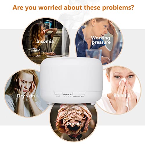 Hianjoo 450ml Essential Oil Diffuser, Electric Aroma Ultrasonic Aromatherapy Fragrant Oil HianjooBuy Supplements Australia
