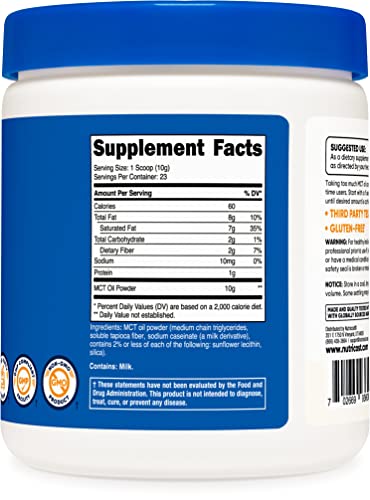 Nutricost Premium MCT Oil Powder .5LBS - Best For Keto, Ketosis, and Ketogenic Diets NutricostBuy Supplements Australia