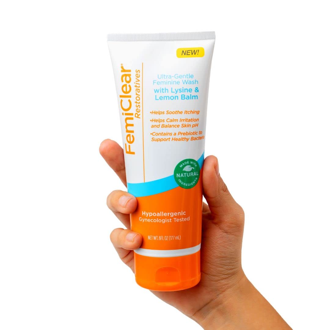 FemiClear® Restoratives Ultra-Gentle Feminine Wash, Made with Lysine & Lemon Balm, Natural Ingredients FemiClearBuy Supplements Australia