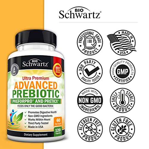 Prebiotics for Advanced Gut Health - Immune System Support & Dietary Fiber BioSchwartzBuy Supplements Australia
