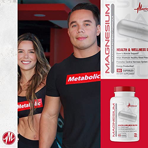 Metabolic Nutrition Magnesium, 650mg per Serving, Non-GMO, Vegan, Gluten Free Metabolic NutritionBuy Supplements Australia