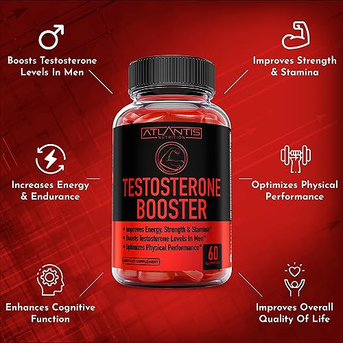 Testosterone Booster For Men Gummies - Enhances Strength & Stamina - Optimizes Physical Atlantis NutritionBuy Supplements Australia