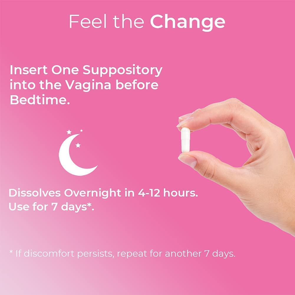 Natureland [40 Count Boric Acid Suppositories 600mg w/ [10 Pack] Vaginal Applicator - Feminine Care NaturelandBuy Supplements Australia