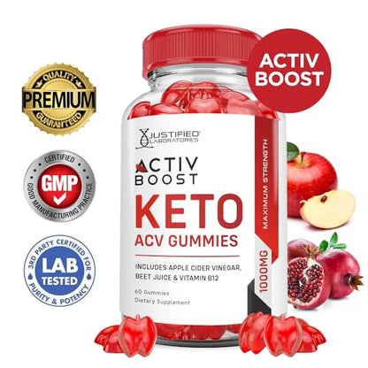 (5 Pack) Activboost Keto ACV Gummies Advanced Formula 1000MG Active Boost Justified LaboratoriesBuy Supplements Australia