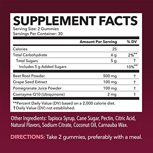 Beet Root Gummies with COQ10 Energy Supplement | Nitric Oxide Supplement for Healthy HAVASU NUTRITIONBuy Supplements Australia
