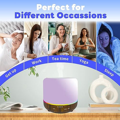 Scent Essential Oil Diffuser 2 Pack Max 200 ML Ultrasonic Cool Mist Humidifiers and Aromatherapy OtheyaBuy Supplements Australia