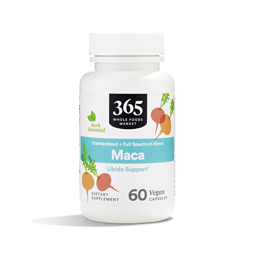 365 by Whole Foods Market, Maca Standardized + Full Spectrum Blend, Libido Support, Vegan Capsules, 60 Count 365 by Whole Foods MarketBuy Supplements Australia