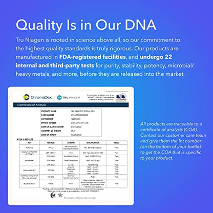 TRU NIAGEN - Patented Nicotinamide Riboside NAD+ Supplement. NR Supports Cellular TRU NIAGENBuy Supplements Australia