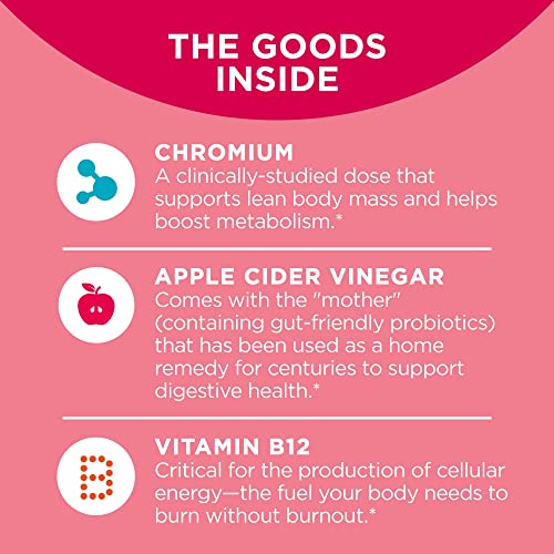 OLLY Metabolism Gummy Rings, Apple Cider Vinegar, Vitamin B12, Chromium, Energy and Digestive Health OLLYBuy Supplements Australia