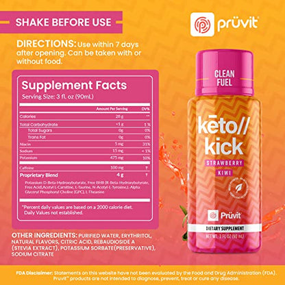 Pruvit Keto Kick Strawberry Kiwi Exogenous Ketones Exalt The Benefits of Natural Slim PRÜVITBuy Supplements Australia