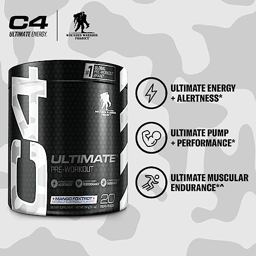 Cellucor C4 Ultimate x WWP Pre Workout Powder Mango Foxtrot - Sugar Free Preworkou CellucorBuy Supplements Australia