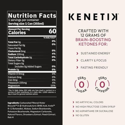 KENETIK Ketones Drink, Caffeine & Sugar Free, Keto Friendly Drinkable Ketones for Clean KenetikBuy Supplements Australia