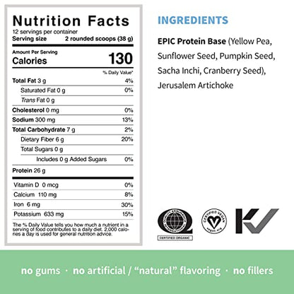 Sprout Living, Epic Protein, Plant Based Protein & Superfoods Powder, Original, Unflavored Sprout LivingBuy Supplements Australia