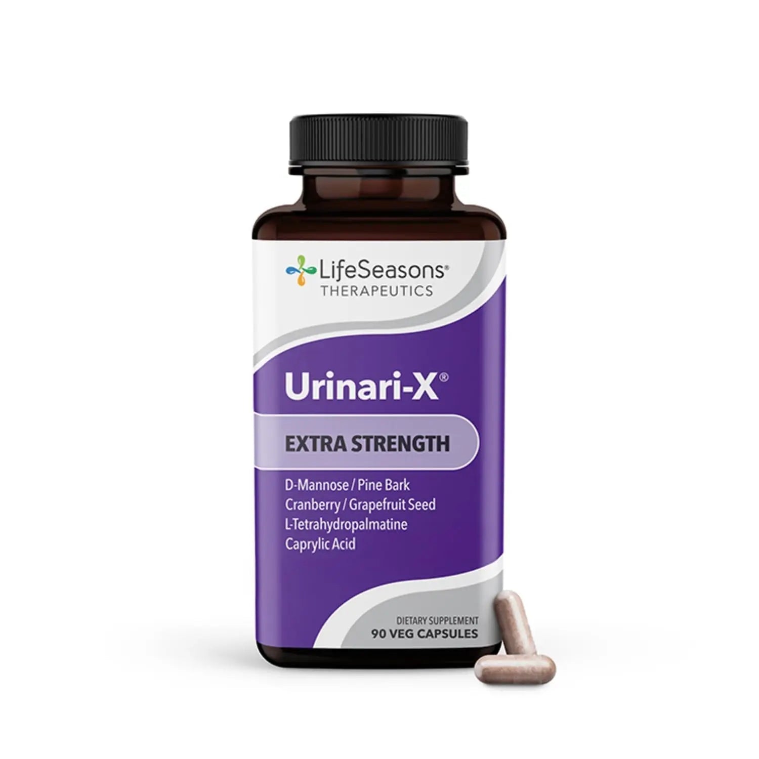 Urinari-X Extra Strength with Enhanced Comfort - Urinary Tract Support - Fast UTI Relief - Vitamin Supplement for Bladder Function - D-Mannose, Cranberry, Pinebark, Uva Ursi & Grapefruit - 90 Capsules LifeSeasonsBuy Supplements Australia