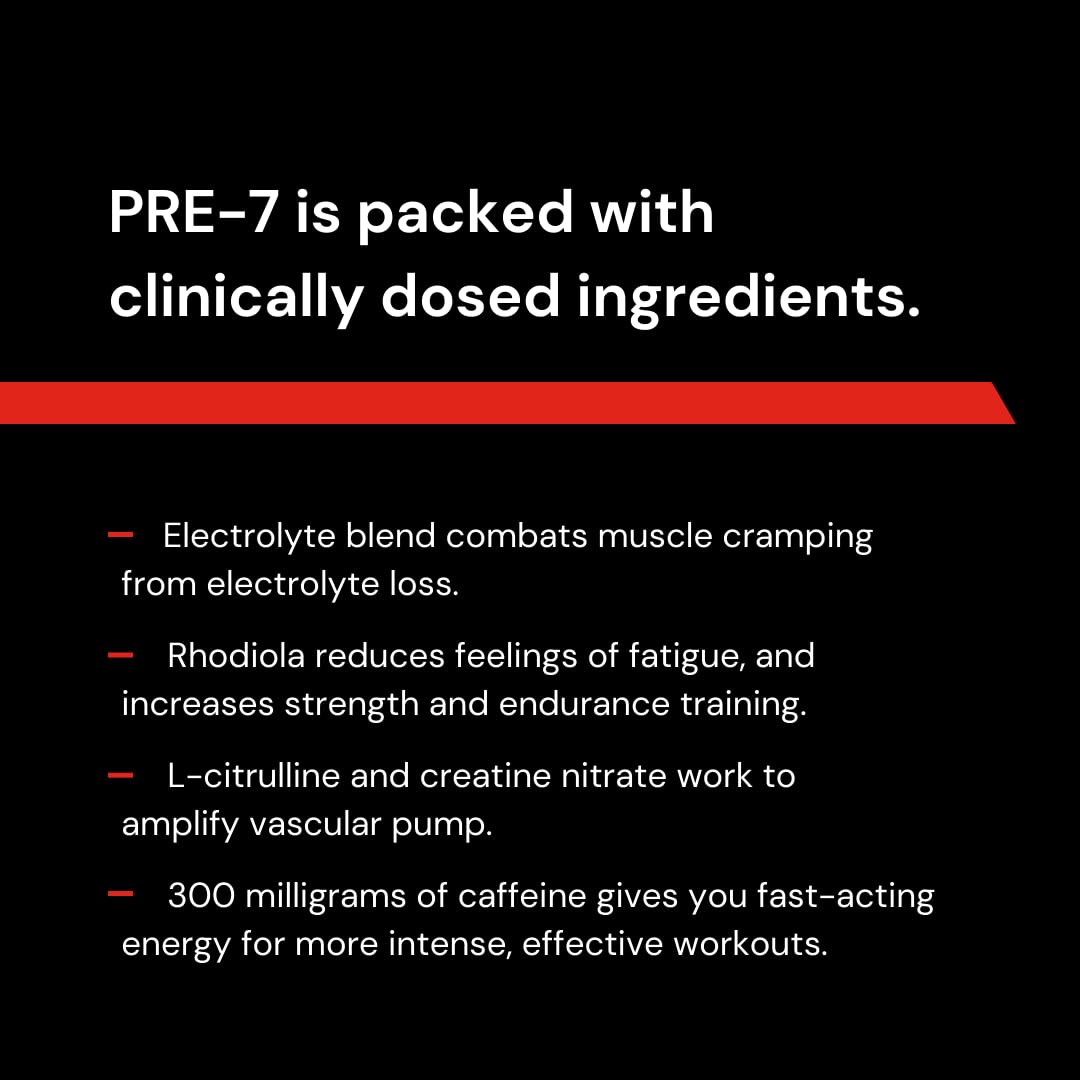 Novex Biotech PRE-7 Pre-Workout Powder – Best preworkout for Men - Boost Energy Novex BiotechBuy Supplements Australia
