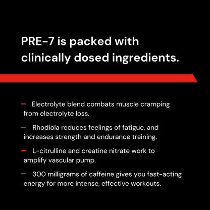 Novex Biotech PRE-7 Pre-Workout Powder – Best preworkout for Men - Boost Energy Novex BiotechBuy Supplements Australia