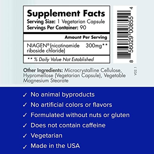TRU NIAGEN 300mg | Patented Nicotinamide Riboside NAD+ Supplement | NR Supports TRU NIAGENBuy Supplements Australia