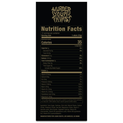 Liquid Death Electrolyte Death Dust - Hydration Powder Packets - 3 Flavors - 12-Stick Liquid DeathBuy Supplements Australia