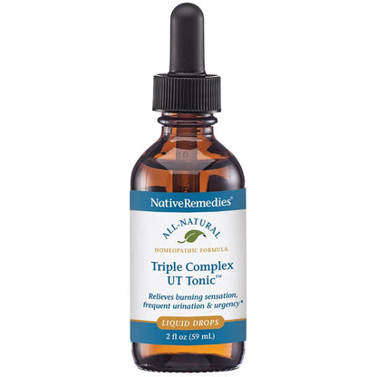 Native Remedies Triple Complex UT Tonic - Natural Homeopathic Formula to Relieve Bladder Irritation, Burning Sensation, Frequent Urination and Urgency - 59 mL Native RemediesBuy Supplements Australia