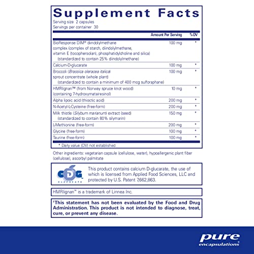Pure Encapsulations DIM Detox | Supplement Support for Detoxification and Cellular Pure EncapsulationsBuy Supplements Australia