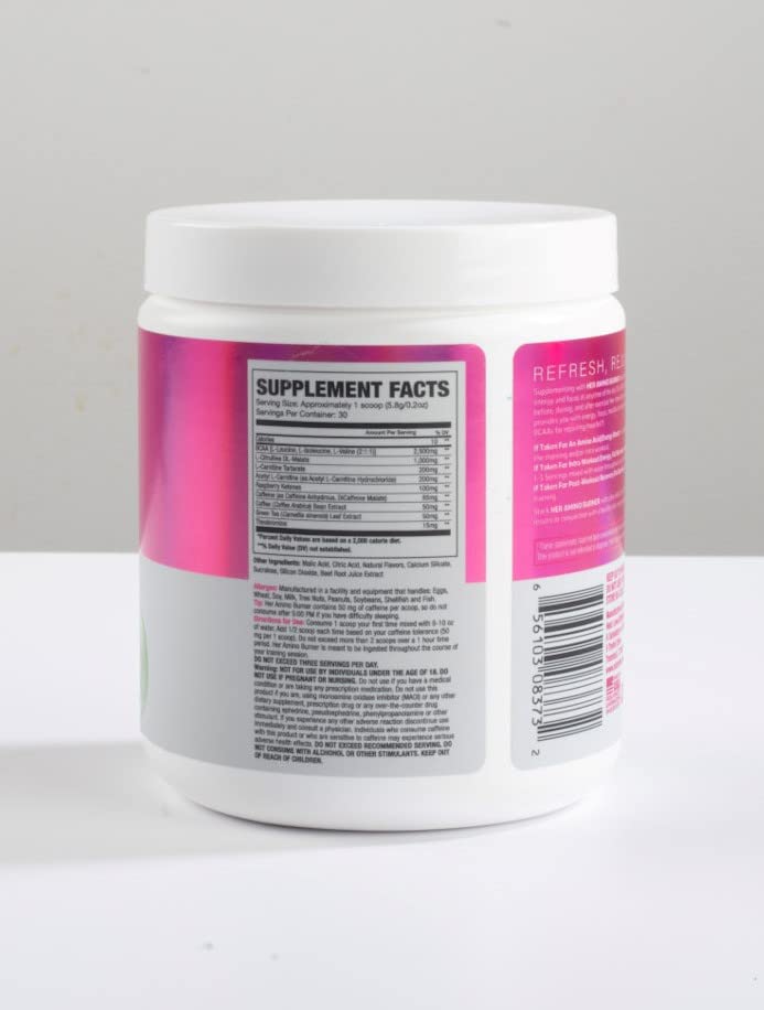Her Thermogenic Amino Women's Pre Post & Intra Workout Booster (Strawberry Kiwi,30 Servings) NLA for HerBuy Supplements Australia