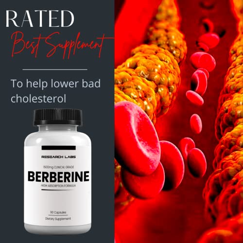 Research Labs 2 Fer 1 Ad - 1500mg Clinical Grade Berberine High Absorption Formula Research LabsBuy Supplements Australia