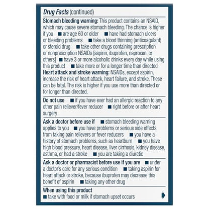 Advil Pain Reliever and Fever Reducer, Ibuprofen 200mg for Pain Relief - 24 Coated Tablets AdvilBuy Supplements Australia