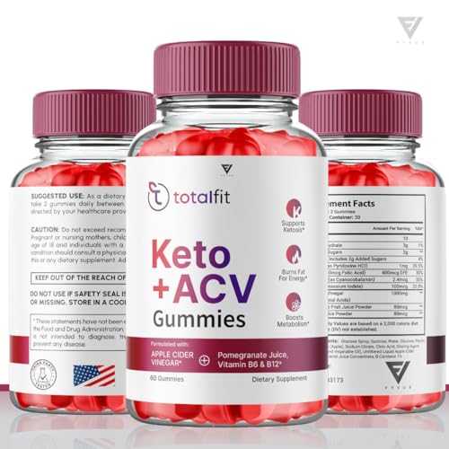 (2 Pack) Total Fit Keto ACV Gummies Advanced Apple Cider Vinegar Supplement Reviews FyvusBuy Supplements Australia