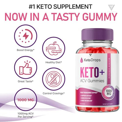 (5 Pack) Keto Drops ACV Gummies, Ketodrops Keto ACV Gummies Advanced Weight Loss FyvusBuy Supplements Australia