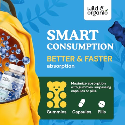 Wild & Organic Glutathione Gummies - Reduced Glutathione for Liver Cleanse & Antioxidants Wild & OrganicBuy Supplements Australia