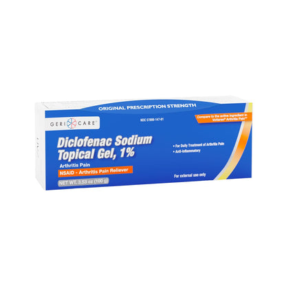 Topical Arthritis Pain Relief Gel Diclofenac Sodium 1% (NSAID) by GeriCare- Hand Wrist Elbow Foot Ankle Knee Extra-Strength Arthritis Pain Reliever- Anti-inflammatory Arthritis Pain Treatment- 3.53oz GeriCareBuy Supplements Australia