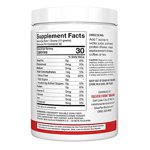 Tino Natural Gluten Free Prebiotic Fiber Supplement - with Tart Cherry Extract & Polycan Silver FernBuy Supplements Australia