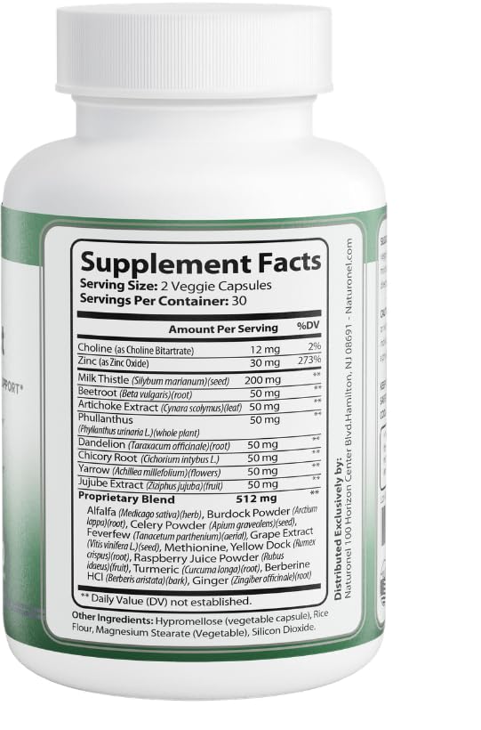Naturonel Liver Protect – Liver Cleanse Detox & Repair | Liver Detox with Milk Thistle, Beetroot, Artichoke, Dandelion, Chicory, Yarrow, Jujube & Herbal Detox Blend | Made in USA, GMP Certified (1) NaturonelBuy Supplements Australia