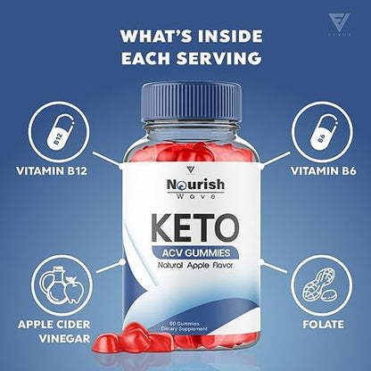 Nourish Wave Keto ACV Gummies Advanced Weight Loss Ketogenic AVC Apple Cider FyvusBuy Supplements Australia
