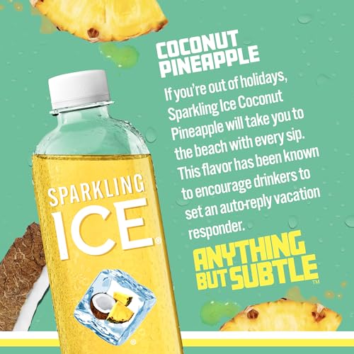 Sparkling Ice, Coconut Pineapple Sparkling Water, Zero Sugar Flavored Water, with Vitamin Sparkling ICEBuy Supplements Australia