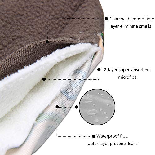 Teamoy 10pcs Cloth Panty Liners, Reusable Sanitary Pads with Wet Bag, Washable Cloth Menstrual Pads TeamoyBuy Supplements Australia