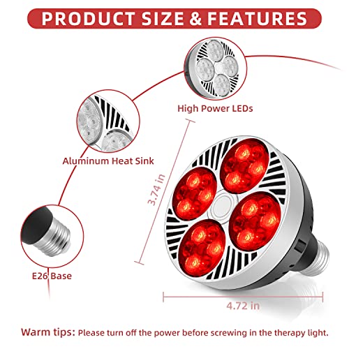 Red Light Therapy Lamp 24 LED Used for Red Light for Body and Face 660nm Red and 850nm Msupps.comBuy Supplements Australia