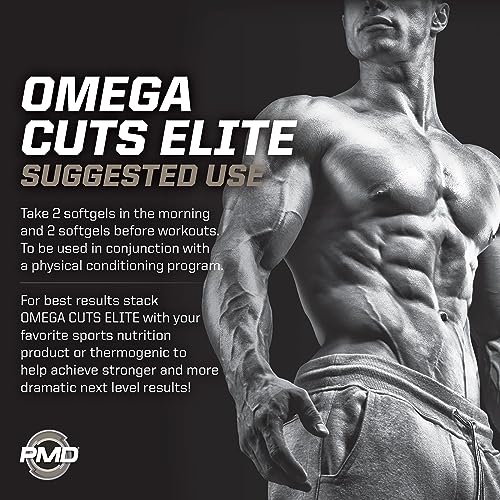 PMD Sports Omega Cuts Elite Fat Loss-Muscle Defining Formula - Omega Fatty Acids PMDBuy Supplements Australia