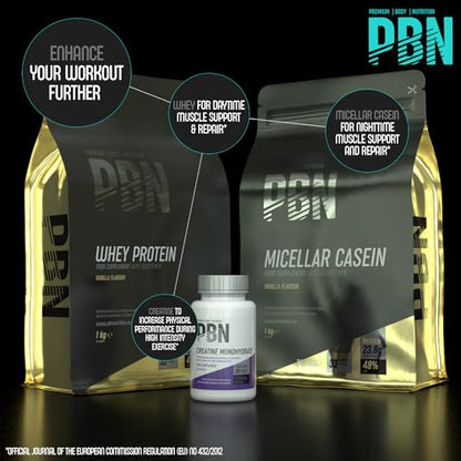 PBN - Premium Body Nutrition Micellar Casein Vanilla 1kg Pouch Premium Body NutritionBuy Supplements Australia