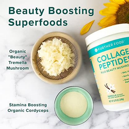 Further Food Best Collagen Peptides Powder Vanilla Flavored Keto Grass-Fed Collagen Further FoodBuy Supplements Australia