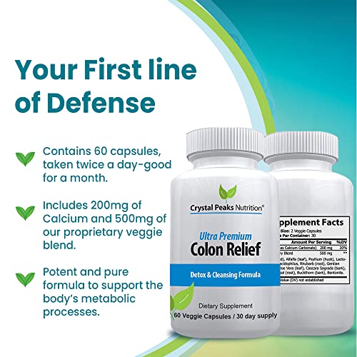 CRYSTAL PEAKS NUTRITION Natural Colon Cleanser Capsules for Constipation Relief CRYSTAL PEAKS NUTRITIONBuy Supplements Australia