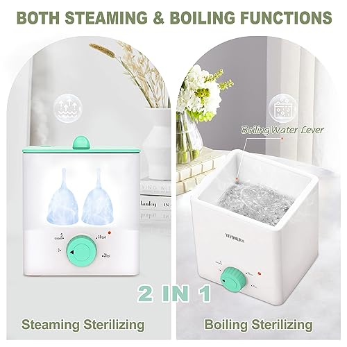 YTYOMUR Menstrual Cup Steamer Sterilizer with 2 Reusable Period Cups, Menstrual Cups Cleaner YTYOMURBuy Supplements Australia