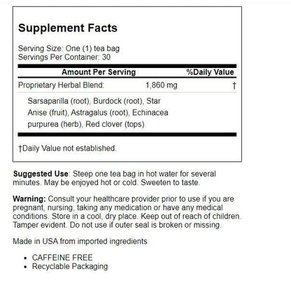 Bio Nutrition Lymph Support Tea Cleanse and Detox 30 Bag(S) Bio NutritionBuy Supplements Australia